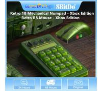 8BitDo Retro R8 Mouse /Retro 18 Mechanical Numpad Wireless 4K Polling Mouse with Charging Dock, Programmable Buttons Mechanical Numpad