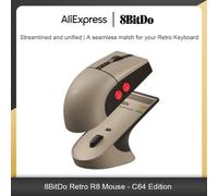8Bitdo Retro R8 Mouse with Charging Dock Gaming Mosu with 4K Polling Rate for 8BitDo Retro Keyboard Game Accessories Xbox Edition