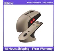 8BitDo Retro R8 Mouse with Micro Switches, Programmable Buttons, 4K Polling Rate Wireless Gaming Mice with Charging Dock Xbox Edition