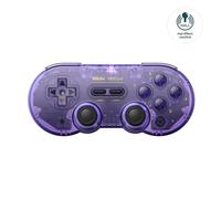 8BitDo SN30 Pro Bluetooth Controller with Hall Effect Joysticks, Rumble Vibration, and Turbo Function, Compatible with Switch/Switch 2, PC, macOS, Android, Steam Deck & Raspberry Pi (Crystal Purple)