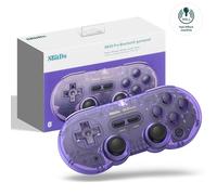 8Bitdo SN30 PRO Bluetooth Game Controller Compatible with Switch PC, Update Hall Effect Joystick Wireless Gamepad for PC, Windows, Android, macOS, Steam, Raspberry Pi (Transparency Purple)
