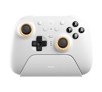 8BitDo Ultimate 2 Bluetooth Controller for Switch & Windows PC, Switch Pro Controller with TMR Joysticks, Switchable Hall Effect/Tactile Triggers, Vibration and Motion Control, RGB Fire Ring, White
