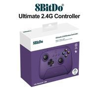 8bitdo Ultimate 2.4G Controller PC Wireless Gamepad Upgrade Hall effect Joysticks new Color Purple for Windows 10 11 Andriod IOS Purple