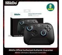 8BitDo Ultimate 2 Bluetooth Gaming Controlle 8Speed with Charging Dock for Nintendo Switch / Switch 2 PC, Windows 10, 11 White