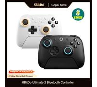 8BitDo Ultimate 2 Bluetooth, TMR Joysticks Controller with Charging Dock for Nintendo Switch / Switch 2,PC,Windows Yellow
