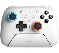 8BitDo Ultimate 2 Bluetooth Controller for Switch & Windows PC, Switch Pro Controller with TMR Joysticks, Switchable Hall Effect/Tactile Triggers, Vibration and Motion Control, RGB Fire Ring, White