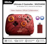 8BitDo Ultimate 2 Wireless Controller WUCHANG: Fallen Feathers for Windows & Android, with TMR Joysticks, 8Speed Tech Gamepad with Clip
