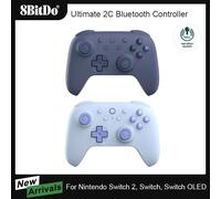 8BitDo Ultimate 2C Bluetooth Controller for Switch 2 Wireless Gamepad with Hall Effect Joystock for Nintendo Switch,OLED Console Pink