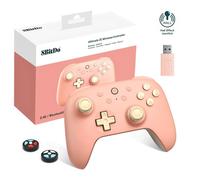 8Bitdo Ultimate 2C Wireless Controller for Windows PC and Android, with 1000Hz Polling Rate, Hall Effect Joysticks and Hall Triggers, and Remappable L4/R4 Bumpers, Turbo Function (Peach)