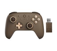 8Bitdo Ultimate 2C Wireless Controller for Windows PC & Android (Brownie) | Hall Effect Joysticks and Hall Triggers, 1000Hz Polling Rate, Remappable L4/R4 Bumpers, Turbo