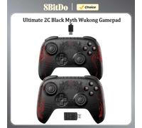 8BitDo Ultimate 2C Wireless Game Controller Wired Gamepad Black Myth WuKong with Hall Effect Joystick for Windows 10 11 Android Wired Black
