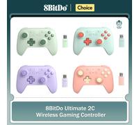 8BitDo Ultimate 2C Wireless Gaming Controller for PC, Windows 10, 11, Steam Deck, Raspberry Pi, Android Gamepad Accessories Purple with Case