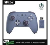 8BitDo Ultimate 2C Wireless Gaming Controller New Color Gamepad Joystick for PC Windows 10/11 Steam Deck Raspberry Pi Android Purple with Case