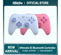 8BitDo - Ultimate 2C Wireless Hall Effect Joysticks Bluetooth Gaming Controller for Nintendo switch 2, 1, oled Lite Pink