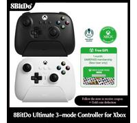 8BitDo Ultimate 3-mode Controller with Hall Effect Joystick，Gamepad for Xbox One，Xbox Series X / S,PC Windows 10 11,Android W-bag