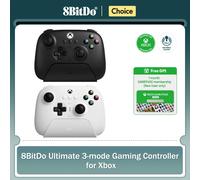 8BitDo Ultimate 3-mode Gaming Controller for Xbox Series X|S, Xbox One Windows, and Android Hall Effect Joysticks Black