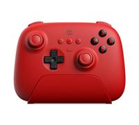 8Bitdo Ultimate Bluetooth Controller with Charging Dock, Wireless Pro Controller with Hall Effect Sensing Joystick, Compatible with Switch, Windows and Steam Deck (Red)