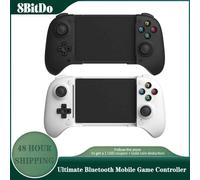 8BitDo Ultimate Bluetooth Mobile Game Controller，Gamepad with Hall Effect Joysticks Triggers for Android Smartphones and Tablets White