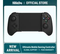 8BitDo-Ultimate Bluetooth Mobile Gaming Controller for Android devices, with Hall Effect Joysticks and Hall Triggers White