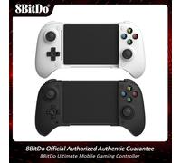8Bitdo Ultimate Bluetooth Mobile Gaming Controller for Android with Hall Effect Triggers and Joysticks Game Accessories White
