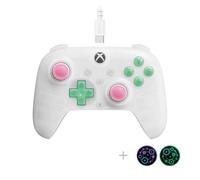 8Bitdo Ultimate Mini Wired Controller with RGB Lighting Fire Ring, Hall Effect Joysticks and Triggers, for Xbox Series X|S, Xbox One, Windows 10/11 - Officially Licensed (Translucent White)