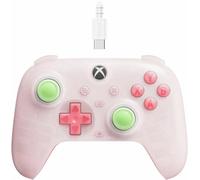 8Bitdo Ultimate Mini Wired Controller for Xbox with RGB Lighting Fire Ring, Hall Effect Joysticks and Triggers, for Xbox Series X|S, Xbox One, Windows 10/11 - Officially Licensed (Translucent Pink)