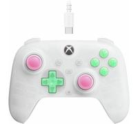 8Bitdo Ultimate Mini Wired Controller for Xbox with RGB Lighting Fire Ring, Hall Effect Joysticks and Triggers, for Xbox Series X|S, Xbox One, Windows 10/11 - Officially Licensed (Translucent White)