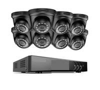 8CH 2MP HD Video Security System 5MP H.265+ DVR With 4X 8X Smart IR Weatherproof Dome Surveillance Cameras CCTV Kits(2T,8PCS Cameras)
