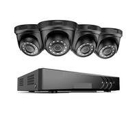 8CH 2MP HD Video Security System 5MP H.265+ DVR With 4X 8X Smart IR Weatherproof Dome Surveillance Cameras CCTV Kits(2T,4PCs Cameras white)