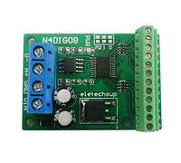 8Ch Input/Output Digital Switch TTL LvTTL CMOS RS485 IO Control Module Modbus Rtu Board for PLC Relay, (with Terminal)