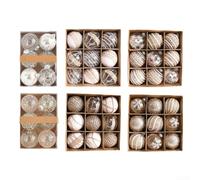 8CM 3 15 Inch Christmas Ball Ornaments Crafted from Plastic, Baubles with Hooks for Tree and Event Decoration to Create Inviting Holiday Atmosphere (original B 8cm9)