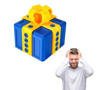 8CM Annoying Gift Box with Twist Storage 3D Printed Puzzle Box Funny Prank Gift Boxes with Screw Gag Annoying Present Box Prank Novelty Gifts Wrap Boxes for Birthday Early Christmas presents（Blue）