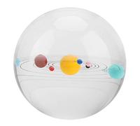 8cm Clear Crystal Ball Transparent Galaxies Sphere Fortune Home Office Decor (3D solar system)
