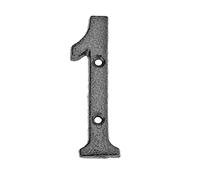 8cm Digital Arabic Numbers Cast Iron House Sign Door Plate, For DIY Cafe Wall Courtyard Decor Creative Signs Retro 3D Metal(1)