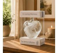 8cm Friendship Heart - In Loving Memory - White