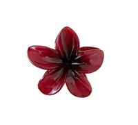 8CM Large Flower Acrylic Hair Clip Premium Metal Plating, Claws, Crab Clips, Hawaiian Headwear, Bohemian Style(A22)