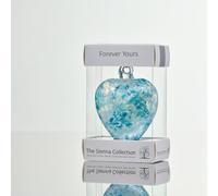 8cm Pastel Blue Glass Friendship Heart - Forever Yours Gift - Handcrafted Keepsake Ornament for Love & Friendship