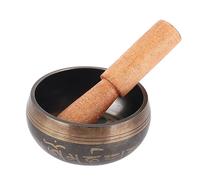 8cm Singing Bowl Copper Buddha Song Bowl with Wooden Stick Hand Percussion for Yoga Exercises Meditation