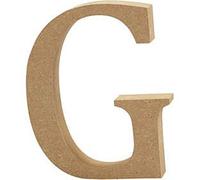 8cm Small Wooden MDF Letter Shape to Decorate - G | Wood Shapes for Crafts