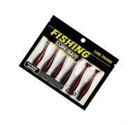 8cm Soft Plastic Swimbaits T-Tail Floating Bait Kit | TPR material, for soft bouncy texture, natural feel on bite, 6.5cm size, ideal for black freshwater