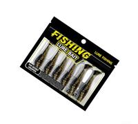 8cm Soft Plastic Swimbaits T-Tail Floating Bait Kit | TPR material, for soft bouncy texture, natural feel on bite, 6.5cm size, ideal for black freshwater