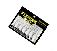 8cm Soft Plastic Swimbaits T-Tail Floating Bait Kit | TPR material, for soft bouncy texture, natural feel on bite, 6.5cm size, ideal for black freshwater