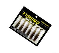 8cm Soft Plastic Swimbaits T-Tail Floating Bait Kit | TPR material, for soft bouncy texture, natural feel on bite, 6.5cm size, ideal for black freshwater