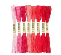 8color/Set Cross Stitch Thread 6 Strand Polyester Cotton Embroidery Floss Threads Gradient Color Sewing Accessories Ideal for Arts & Crafts(Color2)