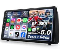 [8core 4+64G] Car Radio for Dodge Grand Caravan 2011-2020: Upgrade 1280 * 800 HD Touch Screen Stereo Accessories with Bluetooth FM AM DSP GPS 1080P Backup Camera CarPlay Android Auto