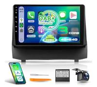 8Core 4G+64G Car Stereo Radio for Ford Fiesta 2009-2014 Built in DAB+ 5GWifi, Hodozzy 9" 1280P Touchscreen Radio with AM/FM/RDS DSP BT5.0 Wireless Carplay Android Auto GPS Canbus Reverse Camera