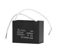 8μF Generator Starting Capacitor Fan Motor Air Conditioner Capacitor 450VAC Large Load Bearing High Performance Wide Application ABS