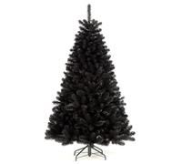 8ft/2.4m Black Bushy Imperial Pine Artificial Christmas Tree 1396 Pencil Point Tips