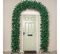 8ft (2.50m) Double Door Artificial Christmas Tree Arch in Green with 1296 Tips Samuel Alexander Green 8ft