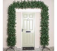 8ft Double Door Christmas Tree Arch in Green with 2000 Tips